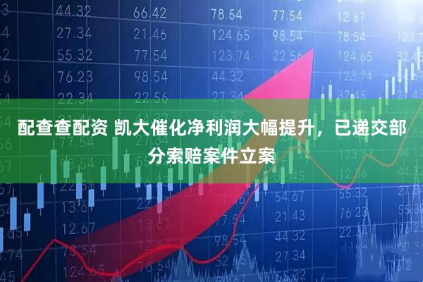 配查查配资 凯大催化净利润大幅提升，已递交部分索赔案件立案