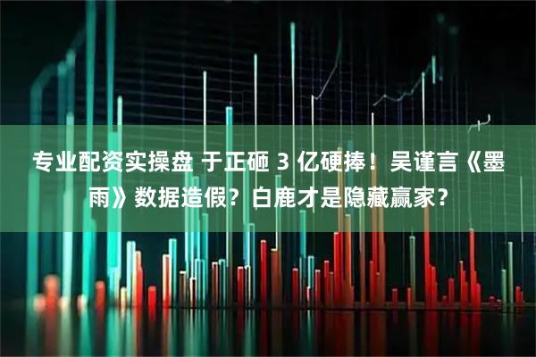 专业配资实操盘 于正砸 3 亿硬捧！吴谨言《墨雨》数据造假？白鹿才是隐藏赢家？